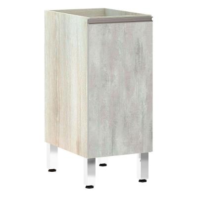 Balcão Sem Tampo 35cm Luci Legno Crem e Concreto