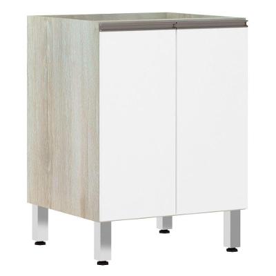 Balcão Sem Tampo 60cm Luci Legno Crem e Branco