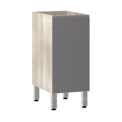 Balcão Sem Tampo 35cm Luci Legno Crem e Cinza Puro