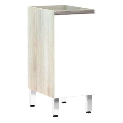 Balcão Sem Tampo 35cm Luci Legno Crem e Branco