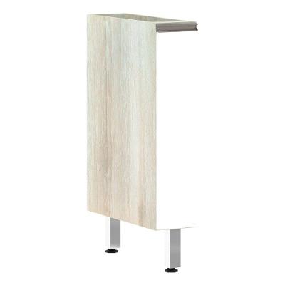 Balcão Sem Tampo 15cm Luci Legno Crem e Branco