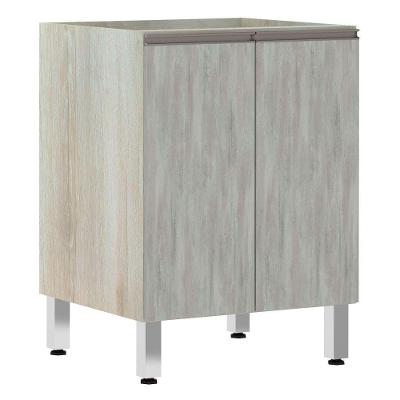 Balcão Sem Tampo 60cm Luci Legno Crem e Concreto