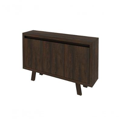 Balcão Armário Para Escritório 3 Portas Me4120 Rustico