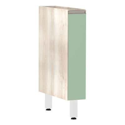 Balcão Sem Tampo 15cm Luci Legno Crem e Verde Jade