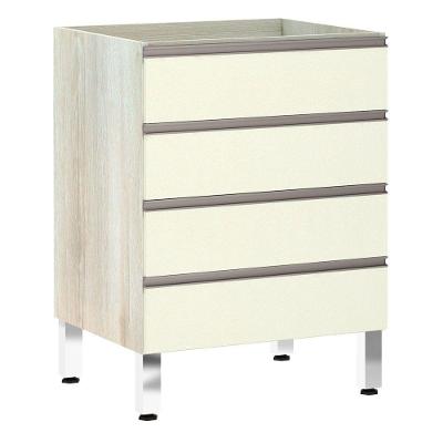 Balcão Sem Tampo 60cm Luci Legno Crem e Kashmir