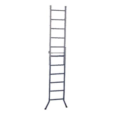 Escada 3 Em 1 Extensiva Em Chapa De Aço 11 E 6 Degraus 330Cm