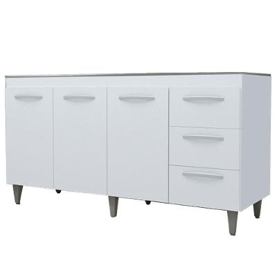 Balcao Sem Tampo Para Pia 160cm 9140 Branco Mobbs Branco