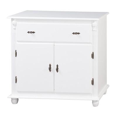 Balcão Antique Com 2 Portas e 1 Gaveta Branca