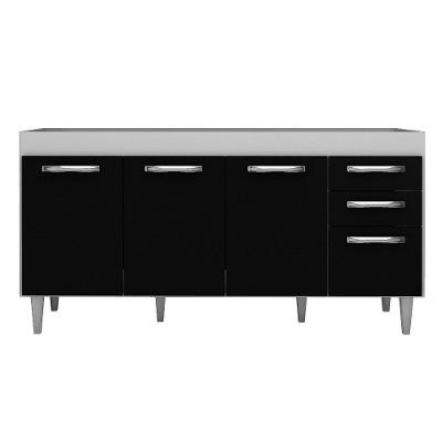 Balcão Gabinete de Pia Áustria 160cm 04 Portas 02 Gavetas
