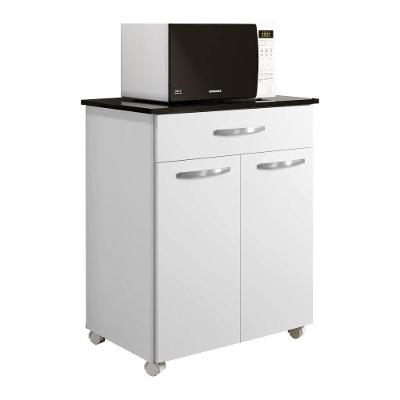Balcão de Cozinha 2 Portas 1 Gaveta Girassol Branco