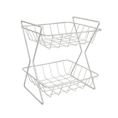 Fruteira De Mesa Fm105 Acabamento Em Pó Epoxi Branco