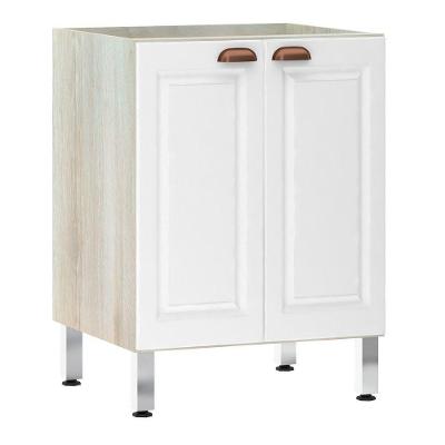 Balcão De Cozinha S/ Tampo 60cm 2 Portas Agatha Legno Crema