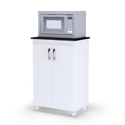 Balcão Armário Cozinha Porta Vitória 2 Portas Branco