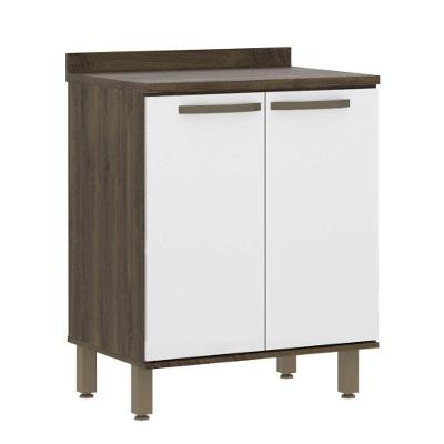 Balcão De Cozinha C/Tampo 70cm 2 Portas 1 Prateleira Sara