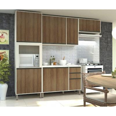 Cozinha 5 Pçs Nicho Armários Balcões C/Tampo Pátina C/Avelã