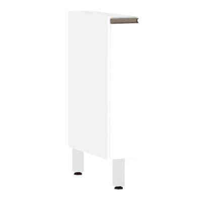 Balcão De Cozinha S/ Tampo 15cm 1 Porta Pérola Branco Polar
