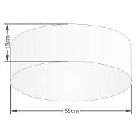 Plafon Cilíndrico Md-3057 55x15cm Café Bivolt - 1