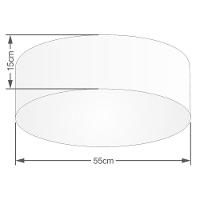 Plafon Cilíndrico Md-3057 55x15cm Café Bivolt - 3