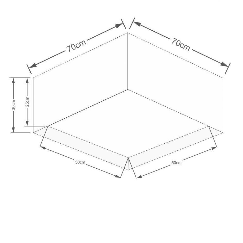 Plafon para Quarto Quadrado Cúpula Palha - 2