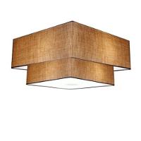 Plafon de Sobrepor Quadrado Cúpula Palha - 1