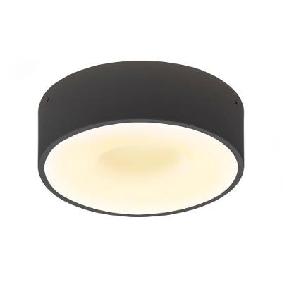 Plafon Taschibra Sushi Redondo Com 4 Lâmpadas 3000k Bivolt Preto
