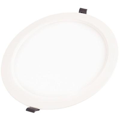 Plafon Led Tramontina Redondo De Embutir Slim 1000 Lm 12 W Bivolt 6500 K Luz Branca Tramontina