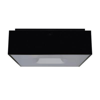 Plafon Taschibra Waffle Quadrado 4xe27 Bivolt Preto