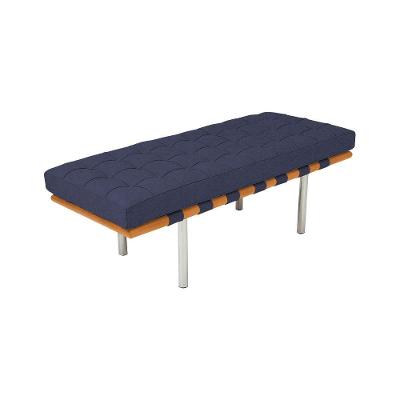 Banco Capri Barcelona 1,50M Linho Azul Cor Azul
