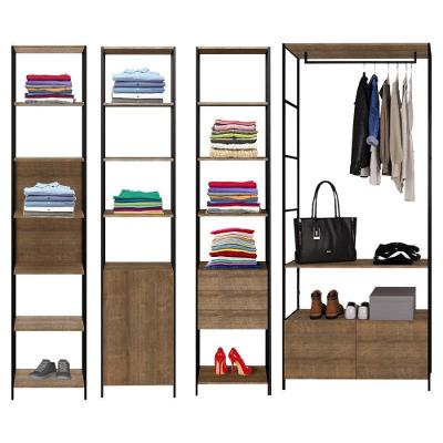 Quarto Modulado Completo 4 Módulos Quadra Vermont Base Preto