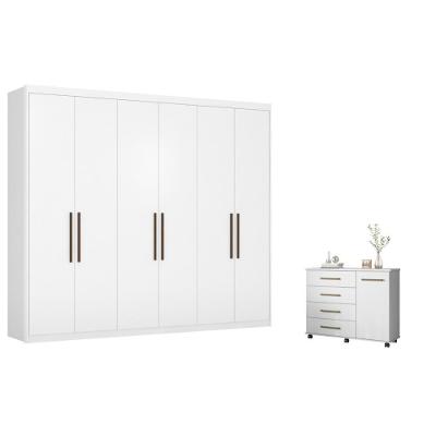 Jogo De Quarto Roupeiro E Comoda Agatha Branco