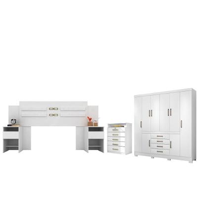 Conjunto Quarto De Casal Completo Trieste Branco
