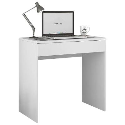Mesa Escrivaninha Bp 100% Mdf 80cm Com 01 Gaveta Branco