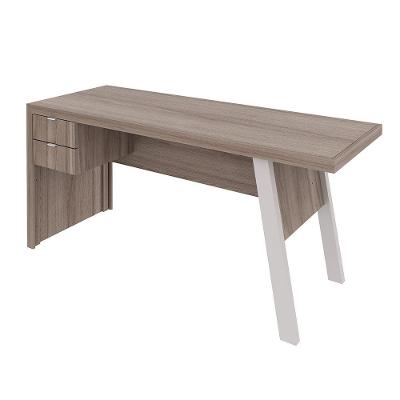 Mesa Com 2 Gavetas Para Escritório Mdp Carvalho
