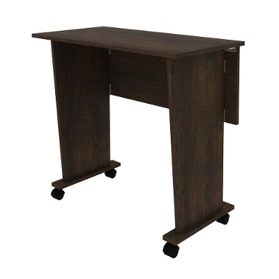 Mesa Com Rodizio Para Escritório Me4117 Mdp Rustico