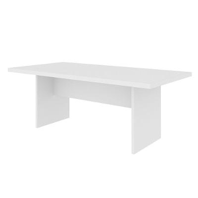 Mesa P/ Escritório Home Office Me4119 Mdp Rustico Branco