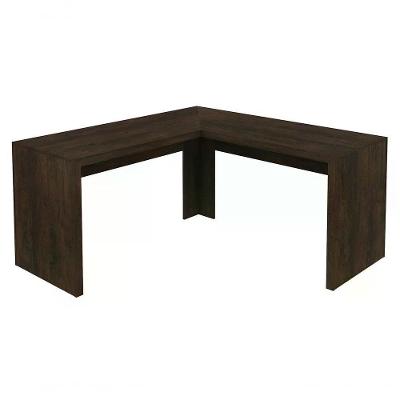 Escrivaninha Para Escritorio Angular Me4116 Rustico Rustico