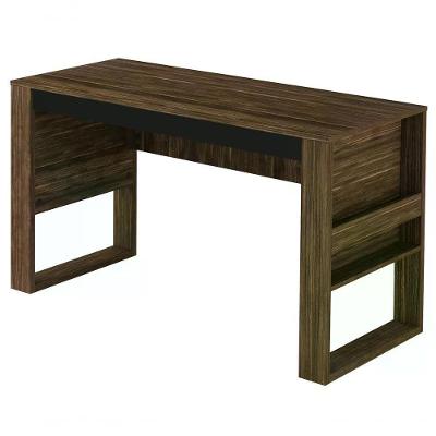 Mesa Escrivaninha Para Escritorio Me4146 Nogal Preto Nogal P