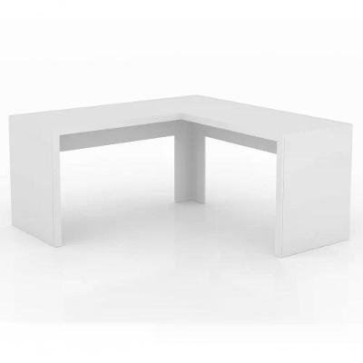 Escrivaninha Para Escritorio Angular Me4116 Branco Branco