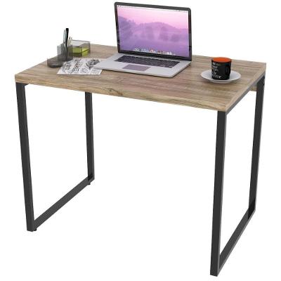 Mesa Para Escritório Estilo Industrial 90 Cm Carvalho