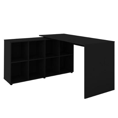 Mesa Para Escritório Extensível Escrivaninha Nero A02 Preto
