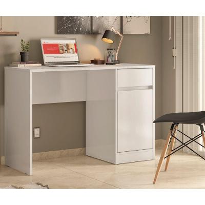 Escrivaninha Computador 1 Porta 1 Gaveta Branco
