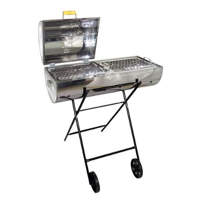 Churrasqueira Mega Grill Mista Inox Com 2 Grelhas 94x75x30cm.