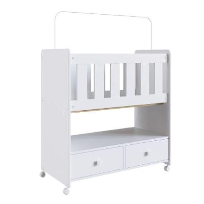 Mini Berço Moisés By 510 2 Gavetas Branco Completa Móveis