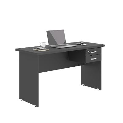 Escrivaninha Com Gavetas 1.20 Plate Preto Onix