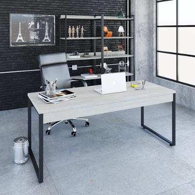 Mesa Diretor 180X70X75Cm Snow / Est.Preta Snow / Est.Preta