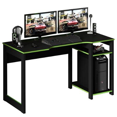 Mesa Para Escritório Me4152 Mdp Preto/Verde