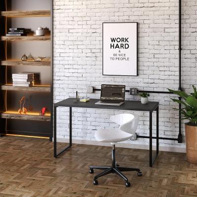 Mesa Office 135X60X75Cm Preto Ônix / Est.Preta