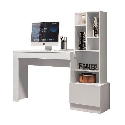 Escrivaninha Office Sara Com Estante 149 Cm Bran - D'Rossi