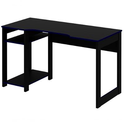 Mesa Para Computador Gamer Me4152 Preto Azul Preto Azul