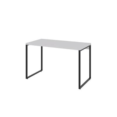 Mesa Office 120X60X75Cm Branco Chess / Est.Preta